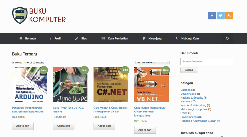 Toko Online Kami Yang Baru, BukuKomputer.Net